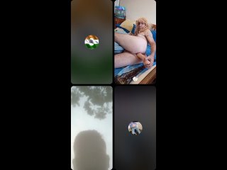 strawberry with friends in video chat