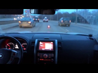 escort with flashing lights :)
